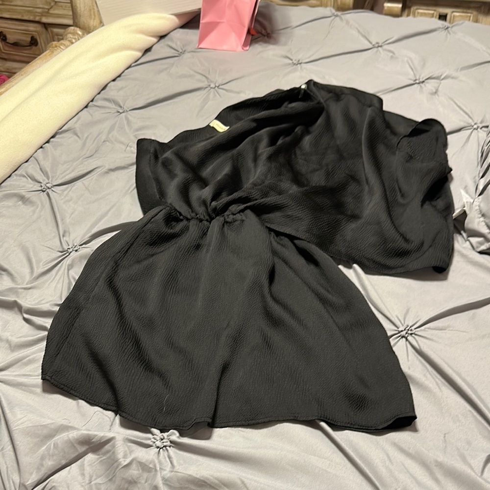 Elegant Black toga style dress